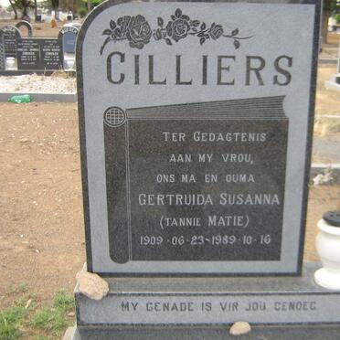 CILLIERS Gertruida Susanna 1909-1989
