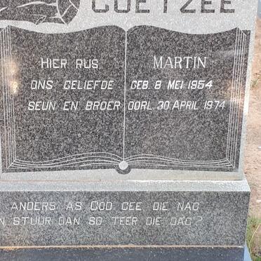 COETZEE Martin 1954-1974