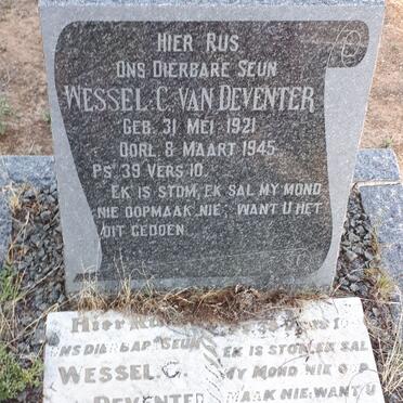 DEVENTER Wessel C., van 1921-1945