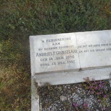 GROBBELAAR Andries P. 1890-1937