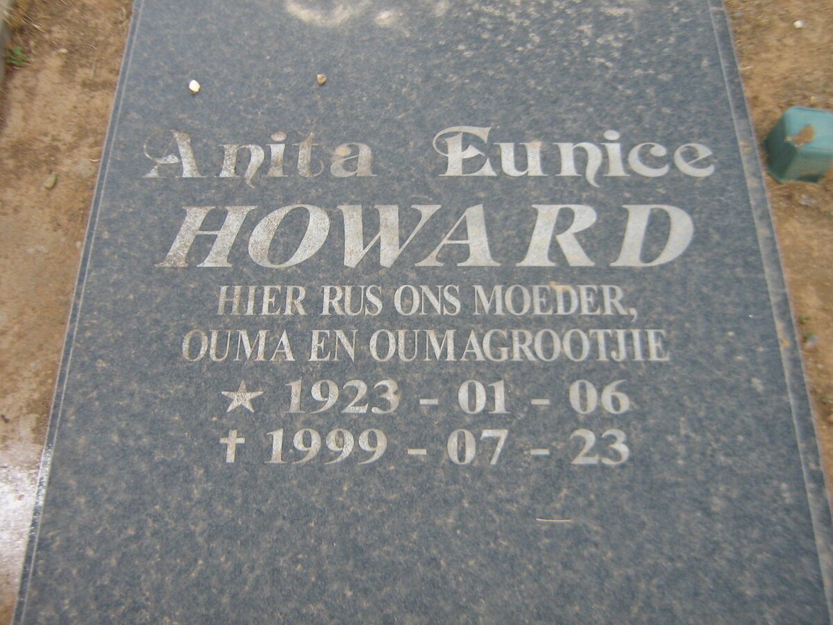 HOWARD Anita Eunice 1923-1999