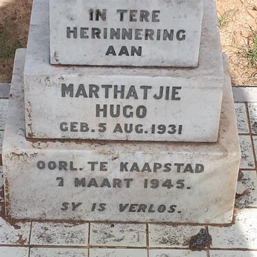 HUGO Marthatjie 1931-1945