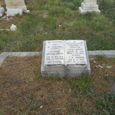 JANSEN Johannes Jacobus 1875-1941 &amp; Susanna J. VORSTER 1880-1952 :: JANSEN F.A. 1900-1942