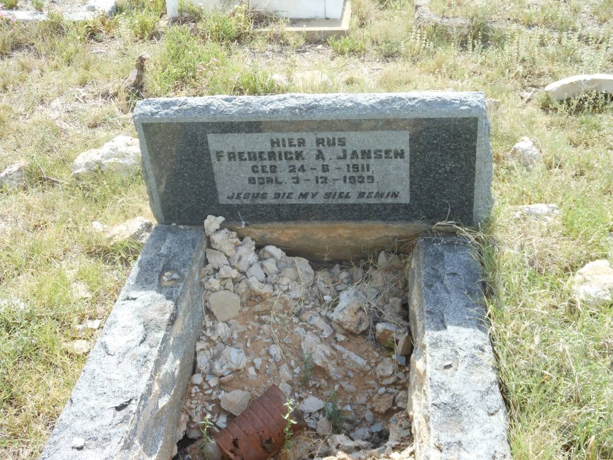 JANSEN Frederick A. 1911-1939