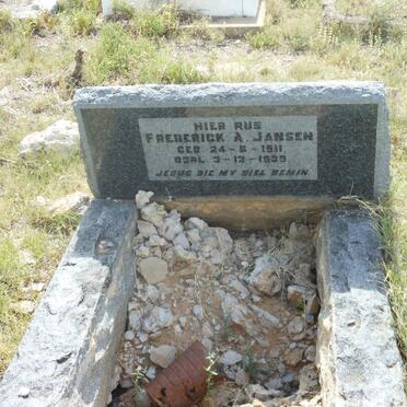 JANSEN Frederick A. 1911-1939