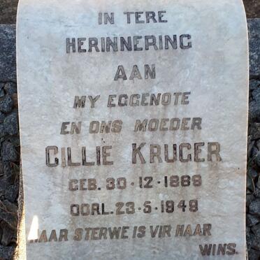 KRUGER Cillie 1888-1949
