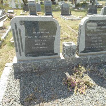 KRUGER Petrus Paulus 1878-1973 &amp; M.E. COETSEE 1884-1955