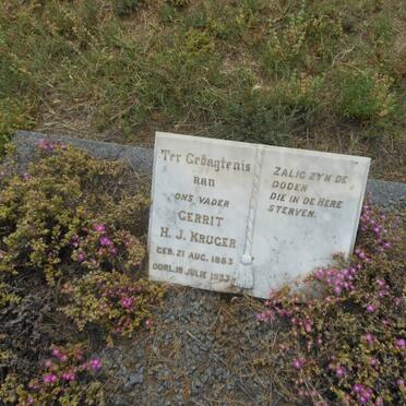 KRUGER Gerrit H.J. 1863-1933