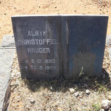 KRUGER Alwyn Christoffel 1893-1969