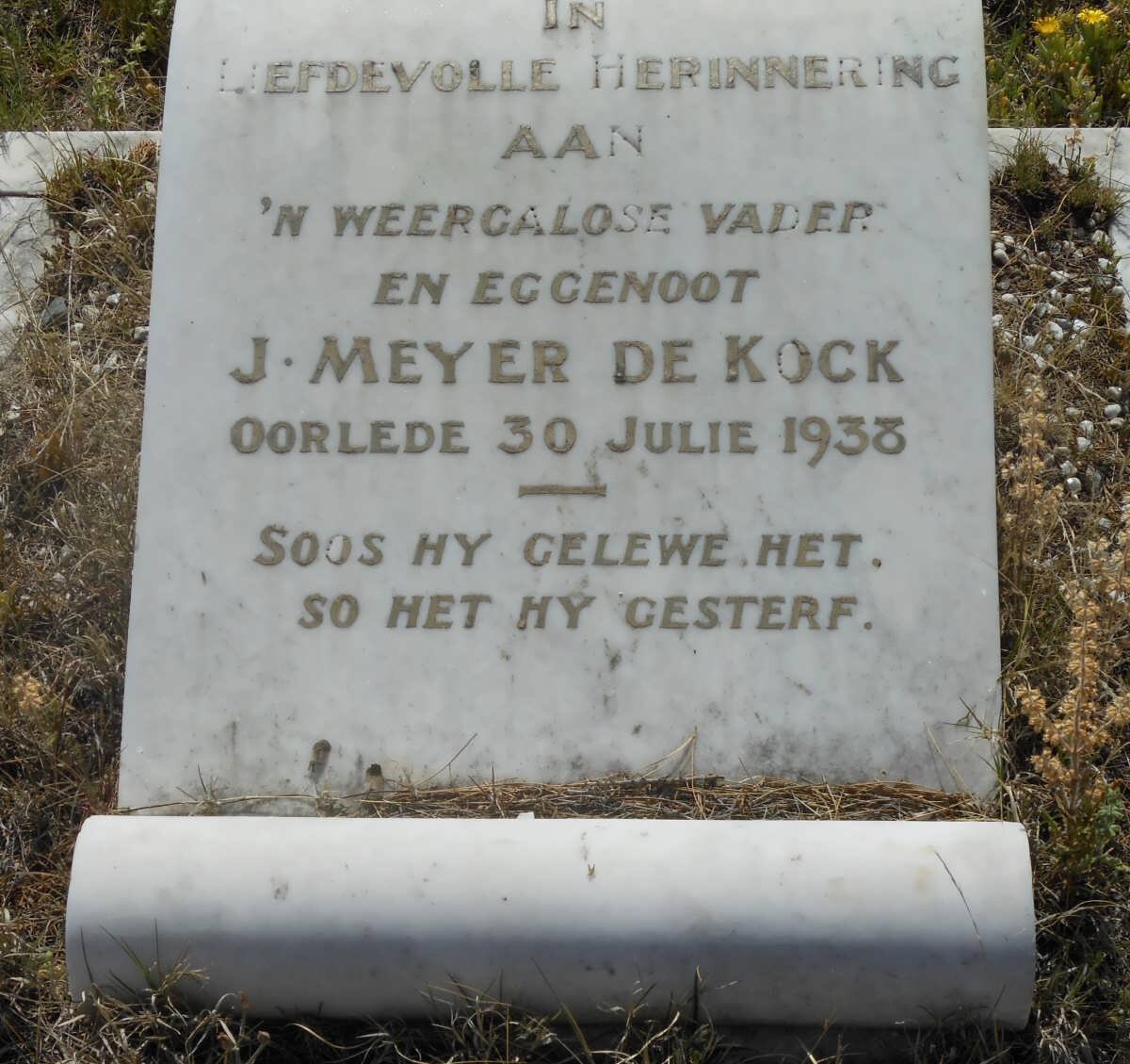 KOCK J. Meyer, de -1938