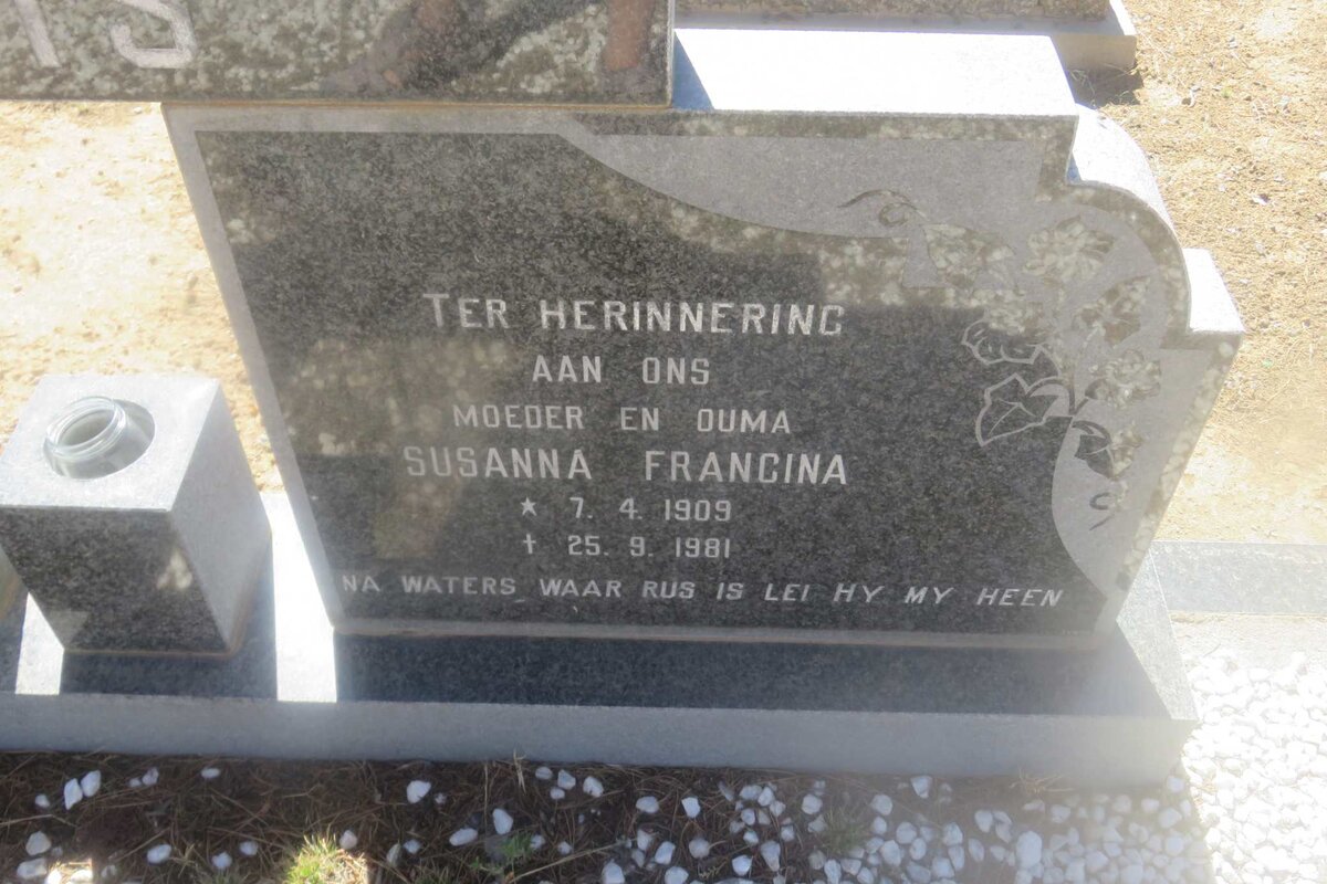 KLUYTS Johannes Jacobus 1913-1979 &amp; Susanna Francina 1909-1981