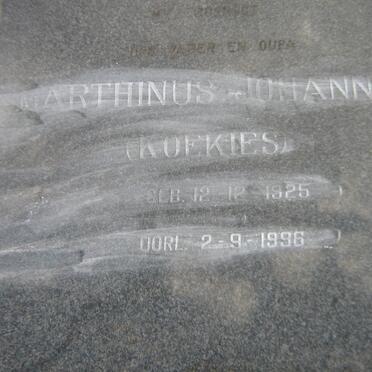 KOEKEMOER Marthinus Johannes 1925-1996
