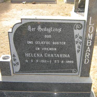 LOMBARD Helena Chatarina 1911-1999