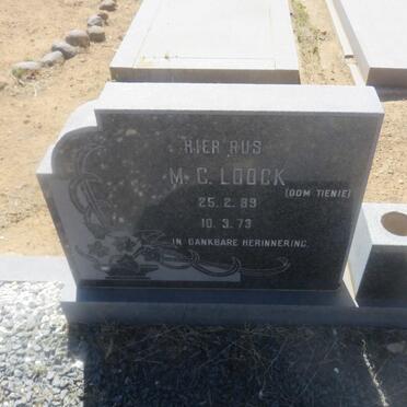 LOOCK M.C. 1889-1973 &amp; E.C. 1892-1975 