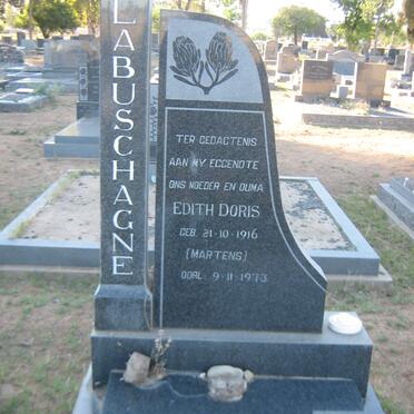 LABUSCHAGNE Edith Doris nee MARTENS 1916-1973