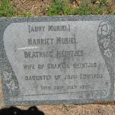 MEINTJES Harriet Muriel Beatrice nee EDWARDS -1950