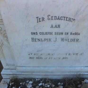 MULDER Hendrik J. 1920-1945