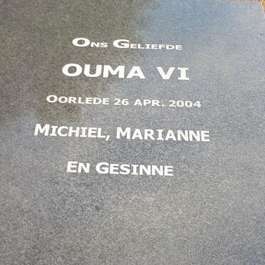 MERWE Vi, van der -2004