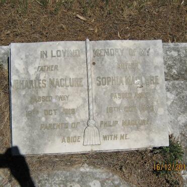 MACLURE Charles -1919 &amp; Sophia -1943