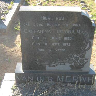MERWE Catharina Jacoba M., van der 1880-1972