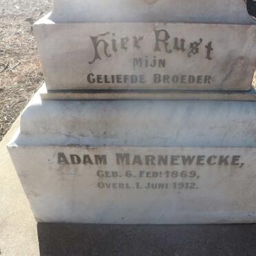 MARNEWECKE Adam 1869-1912 