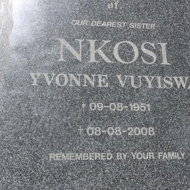 NKOSI Yvonne Vuyiseka 1951-2008