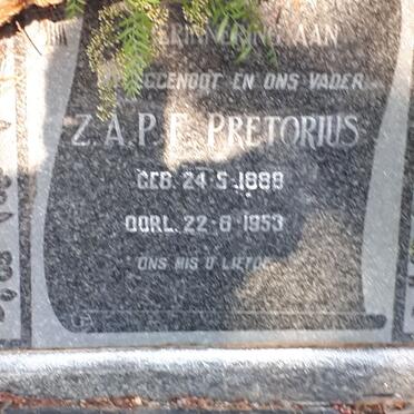 PRETORIUS Z.A.P.F. 1888-1953