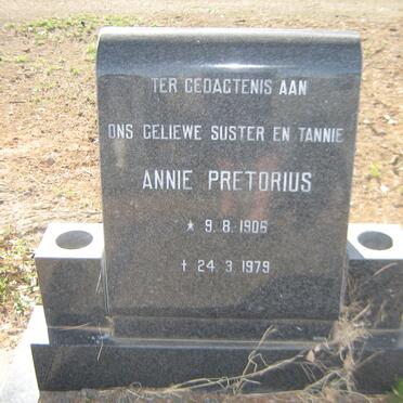 PRETORIUS Annie 1906-1979