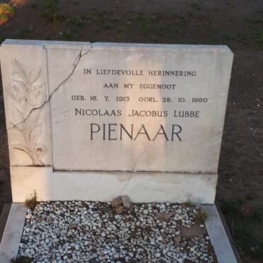 PIENAAR Nicolaas Jacobus Lubbe 1913-1960