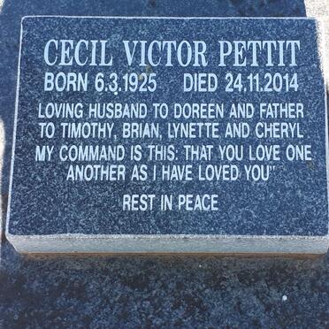 PETTIT Cecil Victor 1925-2014
