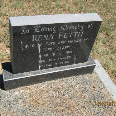 PETTIT Rena 1919-1996