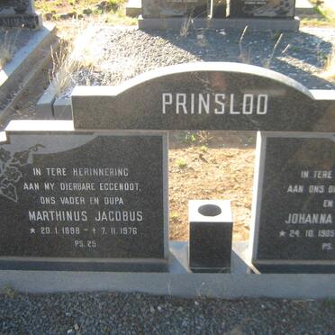 PRINSLOO Marthinus Jacobus 1898-1976 &amp; Johanna Hendrina 1905-1984