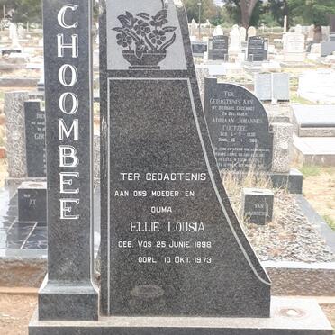 SCHOOMBEE Ellie Louisa nee VOS 1898-1973