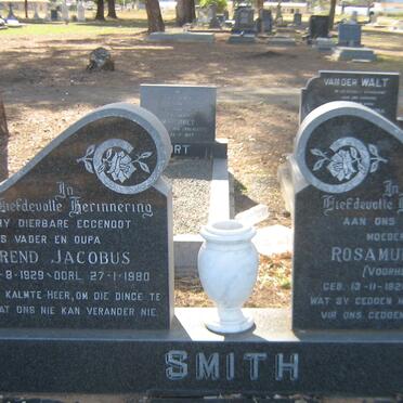 SMITH Barend Jacobus 1929-1980 &amp; Rosamund Sheila STEVENS 1926-1985