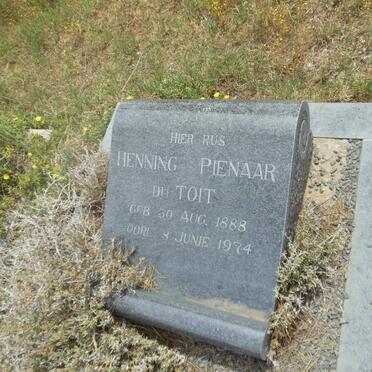 TOIT Henning Pienaar, du 1888-1974