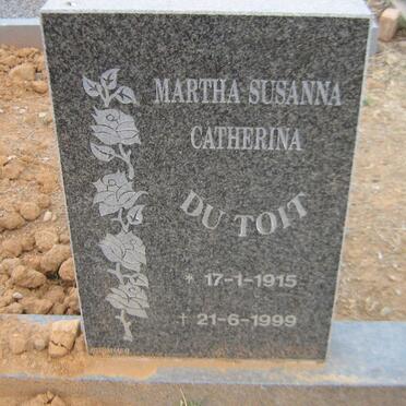 TOIT Martha Susanna Catherina, du 1915-1999