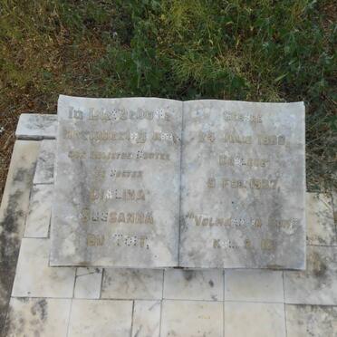 TOIT Dialina Susanna, du 1908-1937