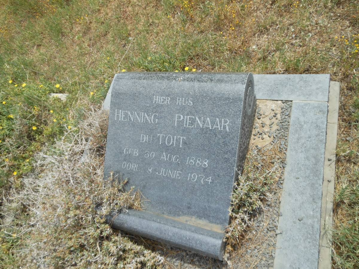 TOIT Henning Pienaar, du 1888-1974