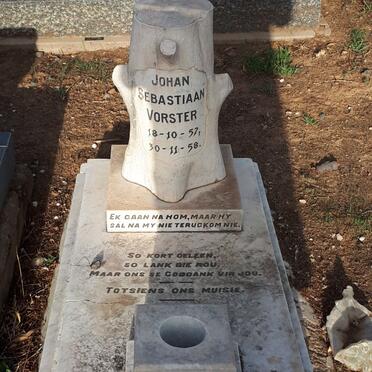 VORSTER Johan Sebastiaan 1957-1958