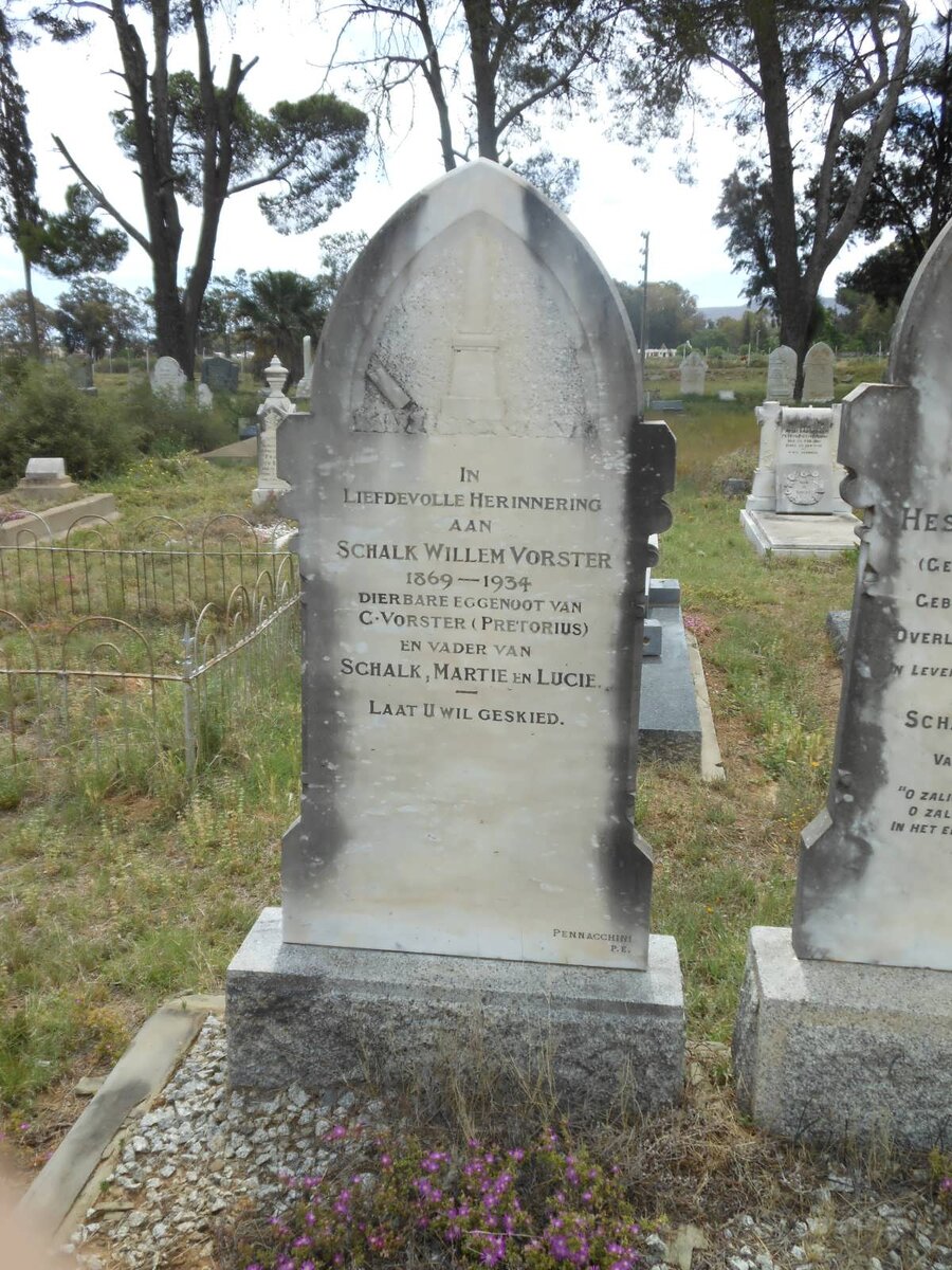 VORSTER Schalk Willem 1869-1934