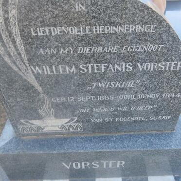 VORSTER Willem Stefanis 1865-1944