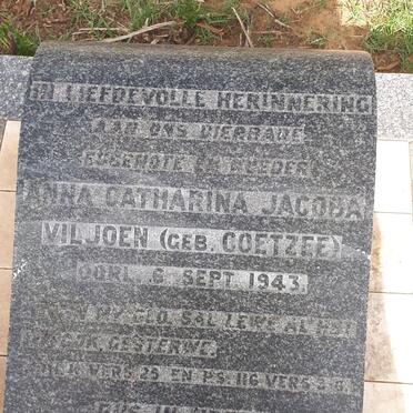 VILJOEN Anna Catharina Jacoba nee COETZEE -1943