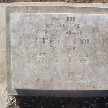 WYK Stephana, van nee KRUGER 1876-1948