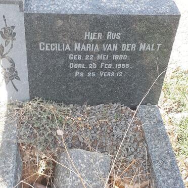 WALT Cecilia Maria, van der 1880-1955