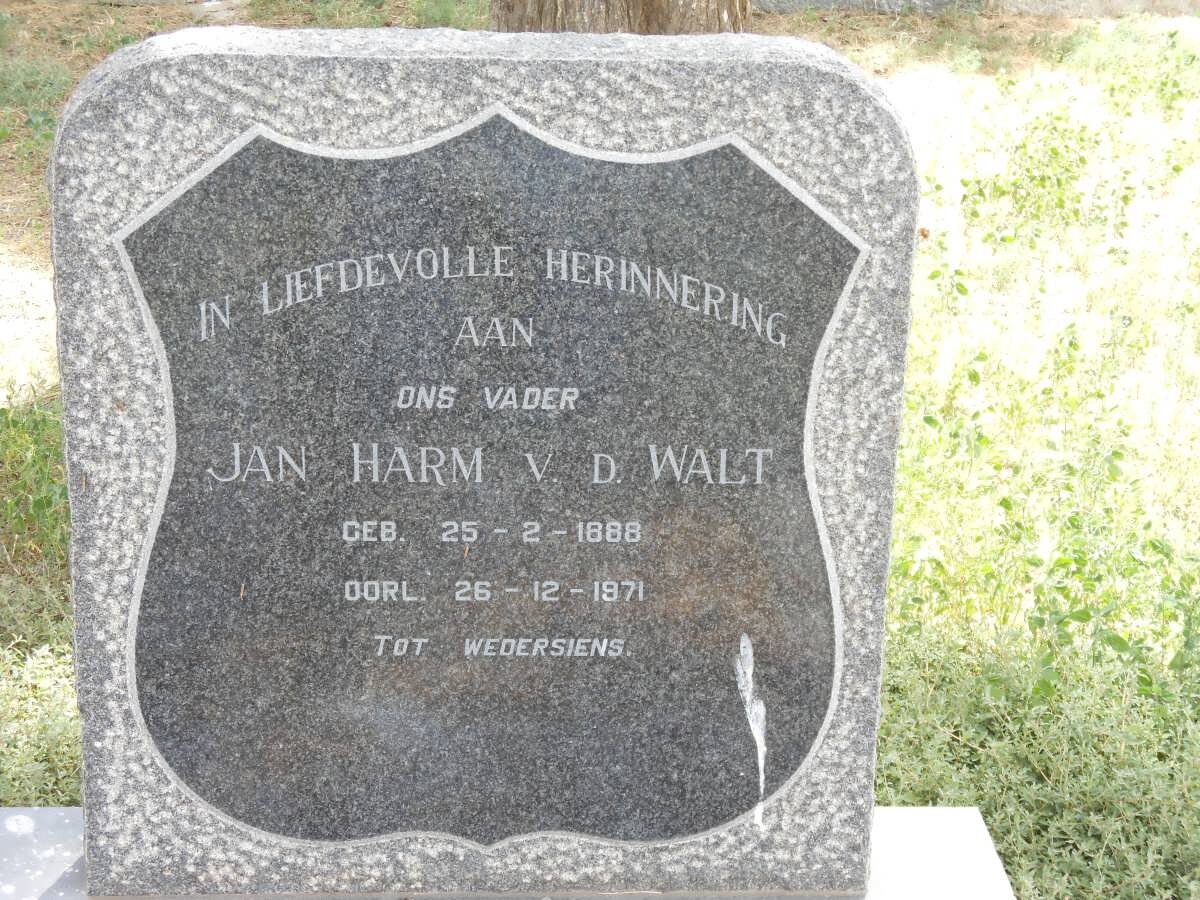 WALT Jan Harm, v.d. 1888-1971