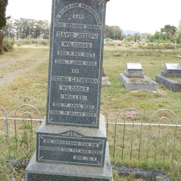 WILCOCKS David Joseph 1827-1905 &amp; Regina Catherina MULLER 1834-1920