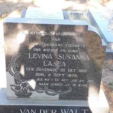 WALT Levina Susanna Lasea, van der nee DUVENAGE 1902-1975
