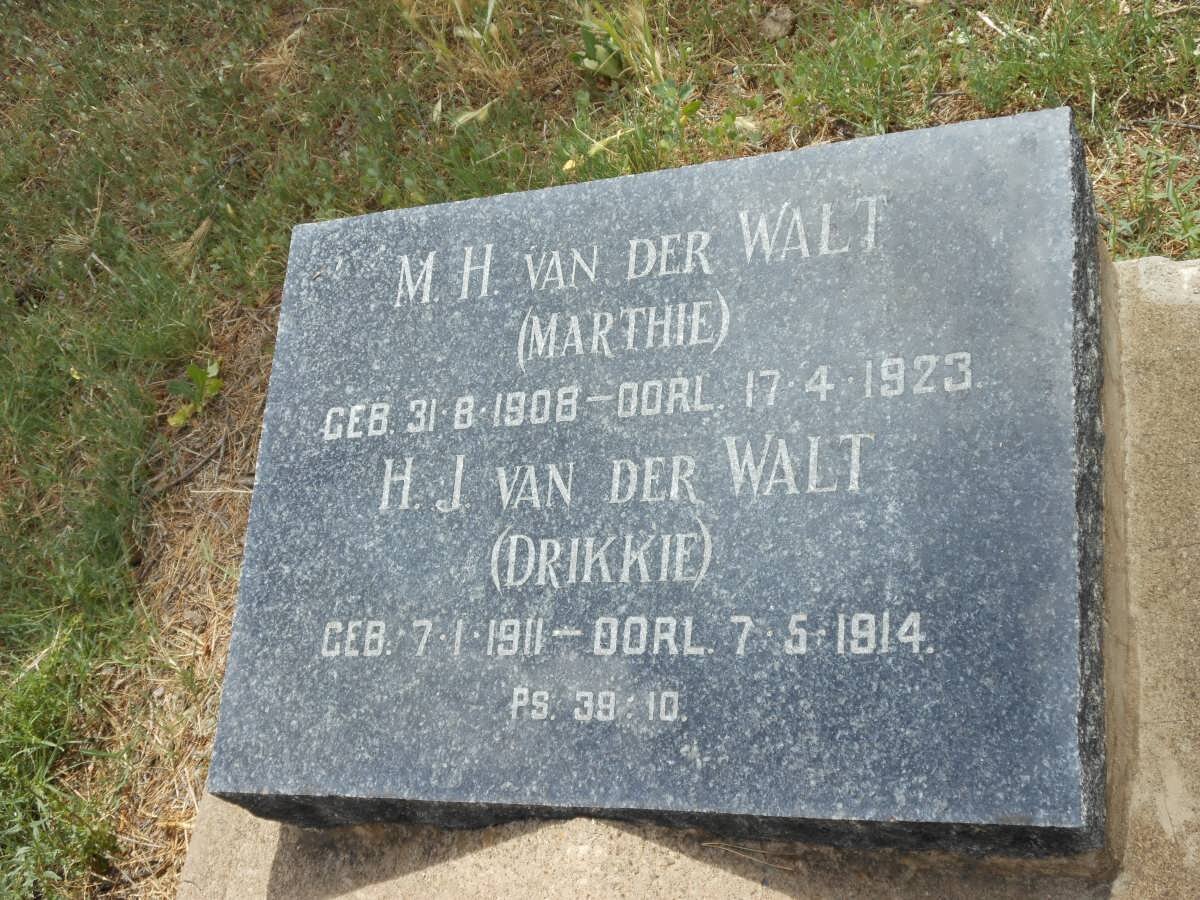 WALT Marthie, van der 1908-1923 :: VAN DER WALT H.J. 1911-1914