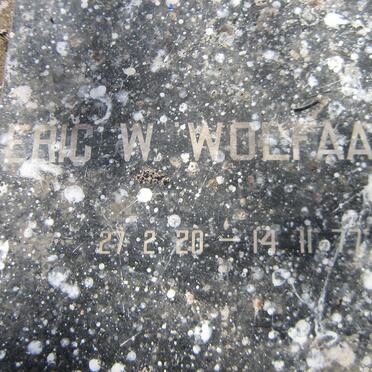 WOLFAARDT Eric W. 1920-1977