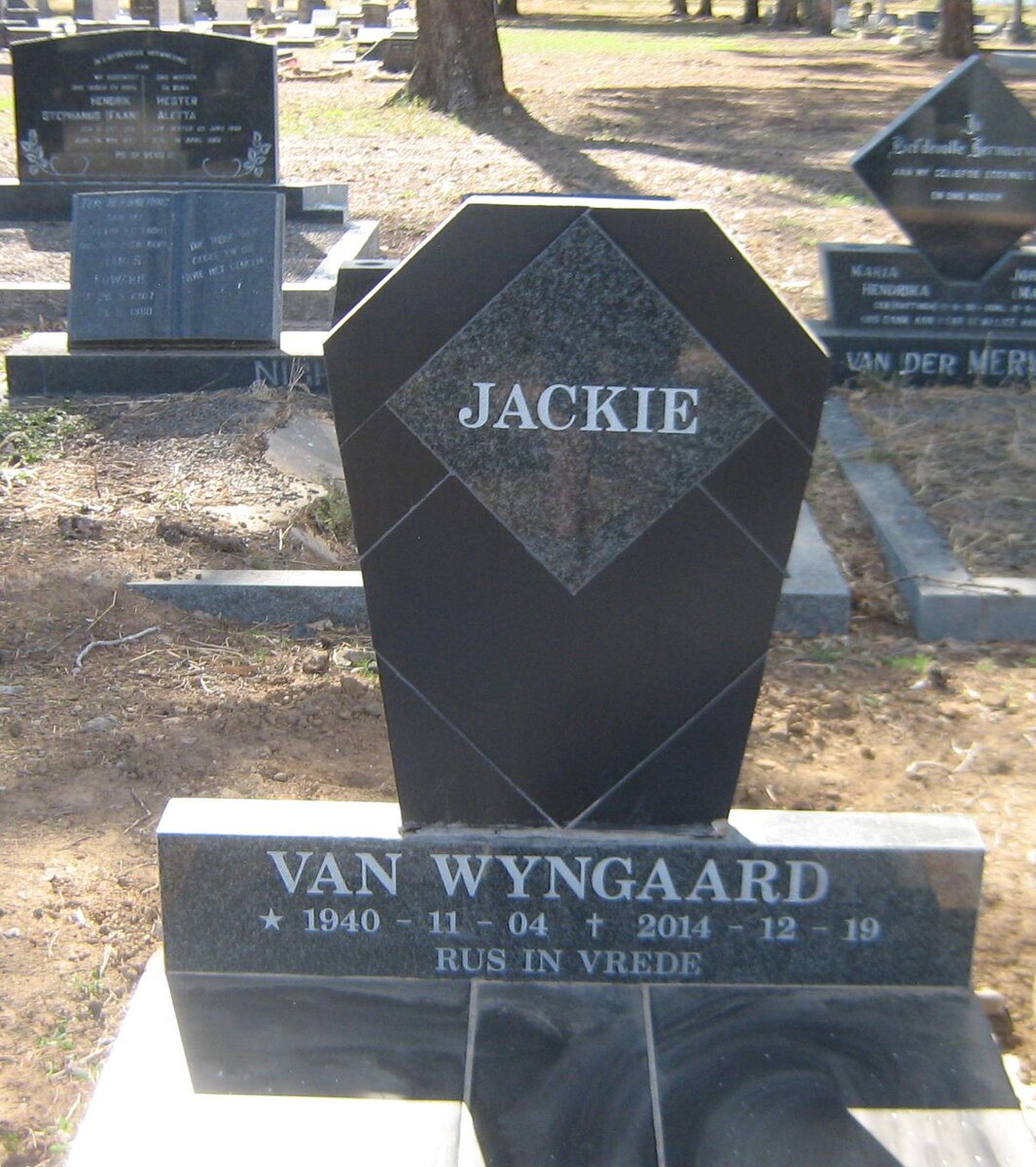 WYNGAARD Jackie, van 1940-2014